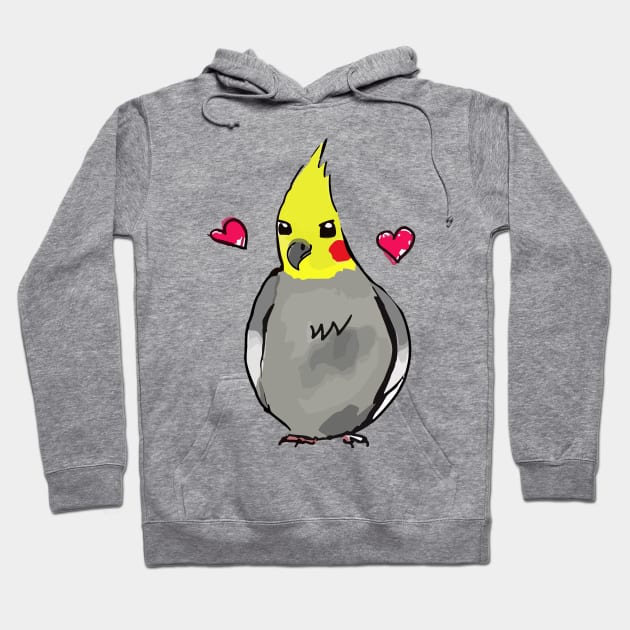 Grumpy Cockatiel Hoodie by danonbentley